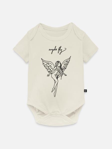 Elfe - Baby Premium Kurzarmbody - Naturweiß