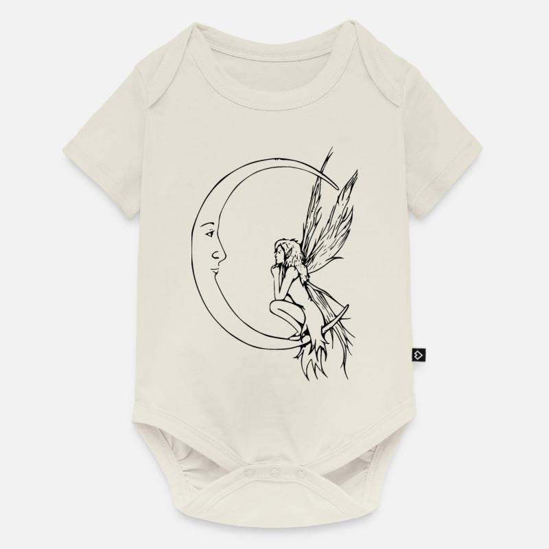 Elfe - Body à manches courtes Premium Bébé - blanc cassé