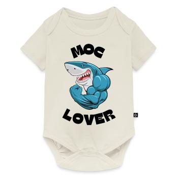requin - Body à manches courtes Premium Bébé - blanc cassé - Devant