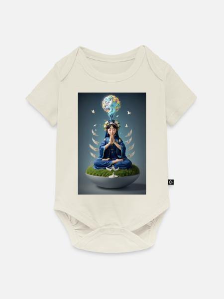 Einklang & Harmonie - Baby Premium Kurzarmbody - Naturweiß