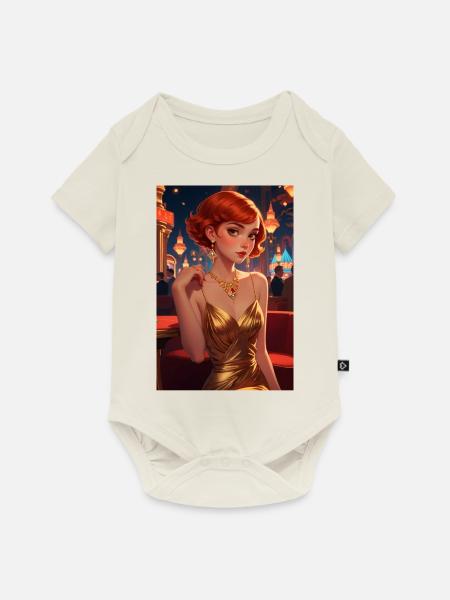 Princes - Baby Premium Kurzarmbody - Naturweiß