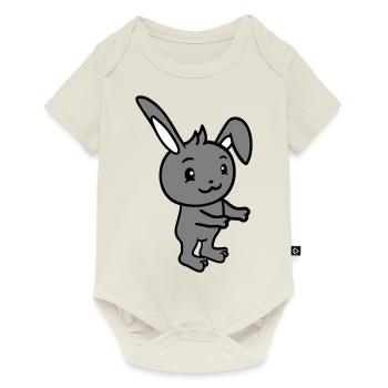 Lapin Câlin Lapin Rongeur Petit Animal Mignon - Body à manches courtes Premium Bébé - blanc cassé - Devant