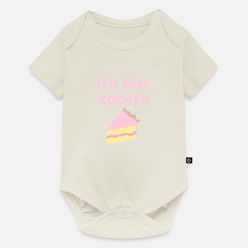 Après le gâteau, c'est avant le gâteau - Body à manches courtes Premium Bébé - blanc cassé