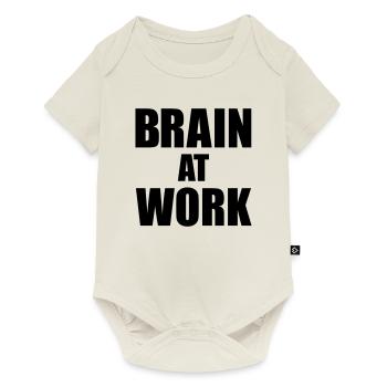 Brain at work - Body à manches courtes Premium Bébé - blanc cassé - Devant