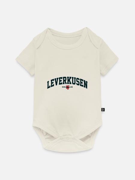 LEVERKUSEN - Baby Premium Kurzarmbody - Naturweiß