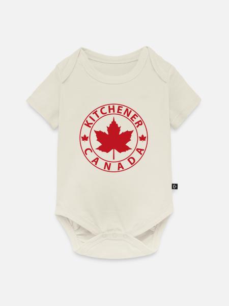 Kitchener - Baby Premium Kurzarmbody - Naturweiß