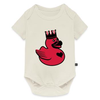 Duck the King - Baby Premium short-sleeve bodysuit - off white - Front