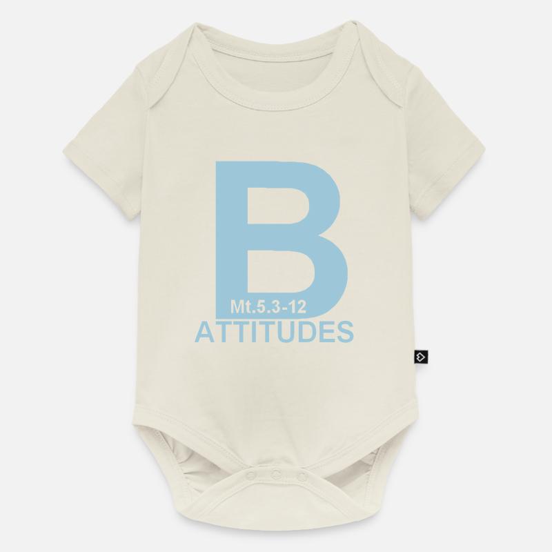 beatitudes - Body à manches courtes Premium Bébé - blanc cassé