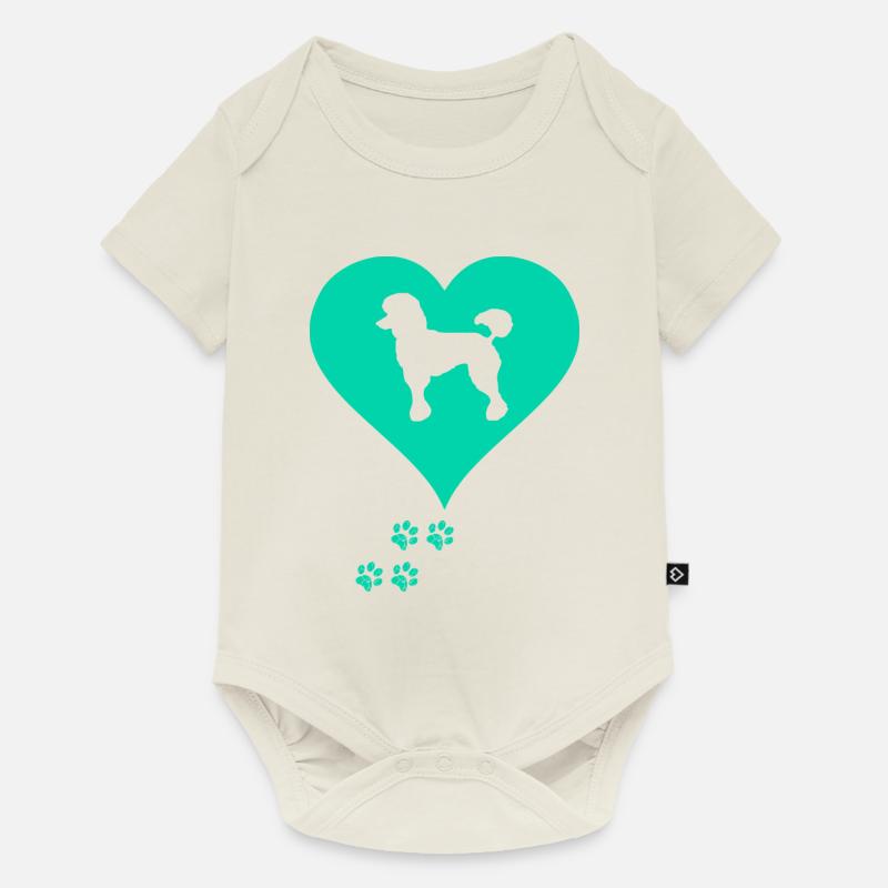 caniche - Body à manches courtes Premium Bébé - blanc cassé