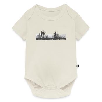 The line of the forest along the horizon is beautiful. - Baby Premium short-sleeve bodysuit - off white - Front
