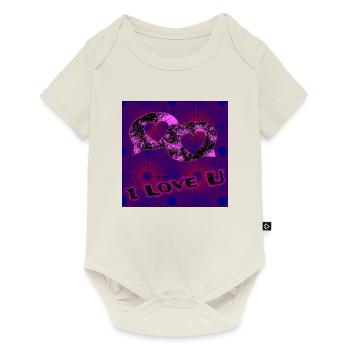 I love you - Baby Premium short-sleeve bodysuit - off white - Front