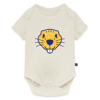 Waldfreunde Biber - Baby Premium Kurzarmbody - Naturweiß - Vorne