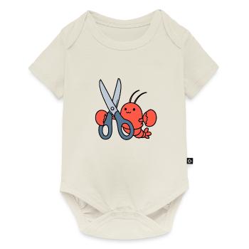 Comic Lobster Crab Lobster Lobster Sea Scissors - Baby Premium short-sleeve bodysuit - off white - Front