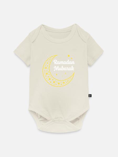 Ramadan Mubarak - Baby Premium Kurzarmbody - Naturweiß