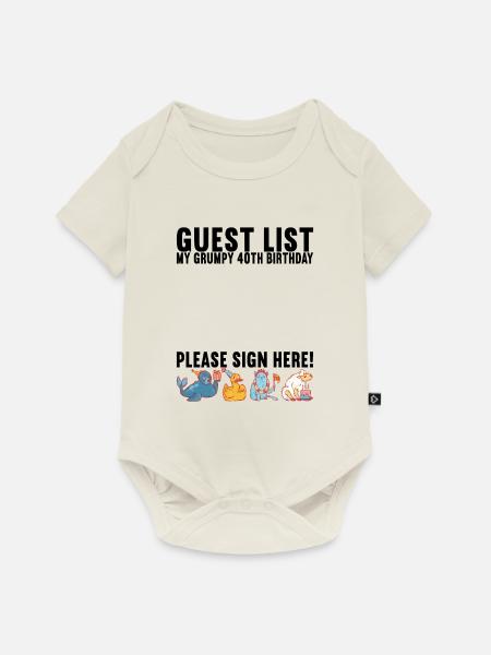 Grumpy Birthday - Baby Premium Kurzarmbody - Naturweiß