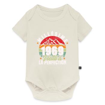 Millésime 1969, Cadeau D'anniversaire Vintage 1969 - Body à manches courtes Premium Bébé - blanc cassé - Devant