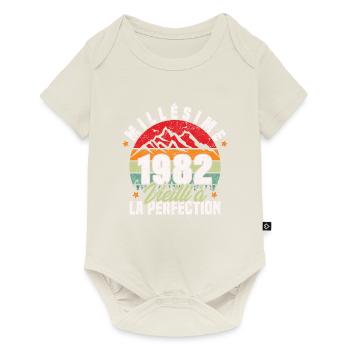 Millésime 1982, Cadeau D'anniversaire Vintage 1982 - Body à manches courtes Premium Bébé - blanc cassé - Devant