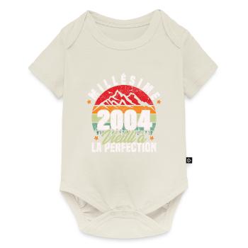 Millésime 2004, Cadeau D'anniversaire Vintage 2004 - Body à manches courtes Premium Bébé - blanc cassé - Devant