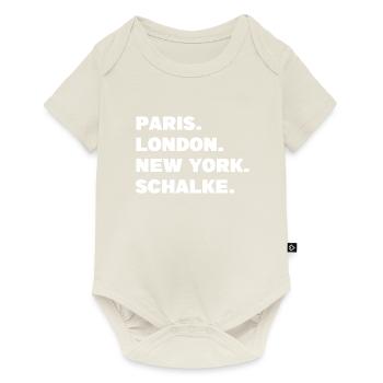 Schalke Fan Geschenk Fußball Liebe - Baby Premium Kurzarmbody - Naturweiß - Vorne