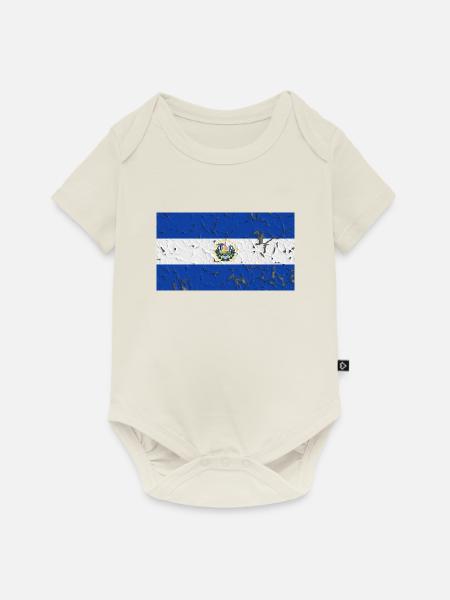 El Salvador - Baby Premium Kurzarmbody - Naturweiß