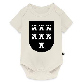 Manteau de Saxons de Transylvanie 2farbig - - Body à manches courtes Premium Bébé - blanc cassé - Devant