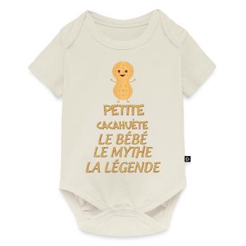 Bébé citation tendresse bébé d'amour - Body à manches courtes Premium Bébé - blanc cassé - Devant