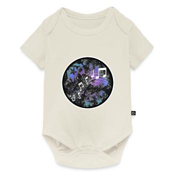 Musik - Baby Premium Kurzarmbody - Naturweiß - Vorne