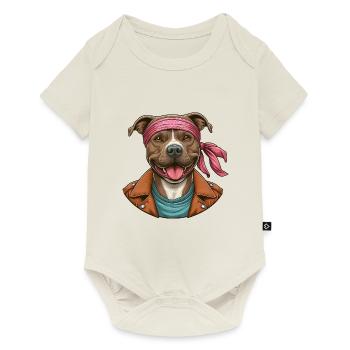 Pitbull Karate Master - Baby Premium short-sleeve bodysuit - off white - Front