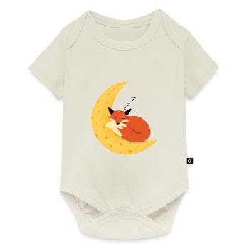 Schlafender Fuchs - Baby Premium Kurzarmbody - Naturweiß - Vorne