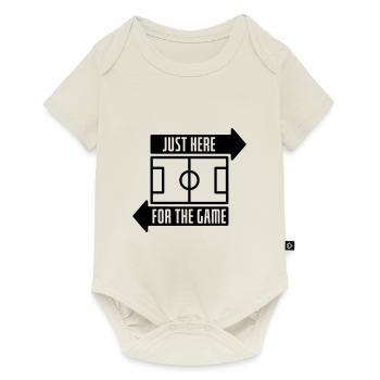 Just here for the game - Baby Premium short-sleeve bodysuit - off white - Front