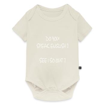 Parlez-vous anglais? - Body à manches courtes Premium Bébé - blanc cassé - Devant