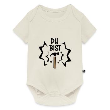 Du bist Hammer - Geschenkidee Handwerker - Bastler - Baby Premium Kurzarmbody - Naturweiß - Vorne