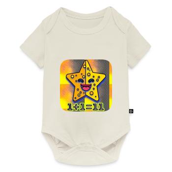 1+1=11 | Star - Baby Premium short-sleeve bodysuit - off white - Front