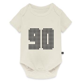 90 - Baby Premium Kurzarmbody - Naturweiß - Vorne