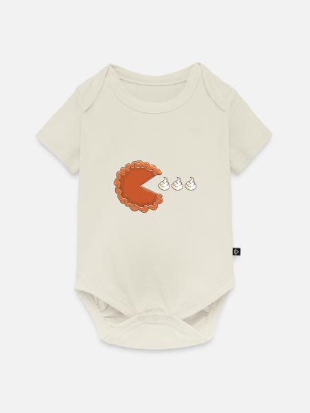 Kuchen isst Sahne - Baby Premium Kurzarmbody - Naturweiß
