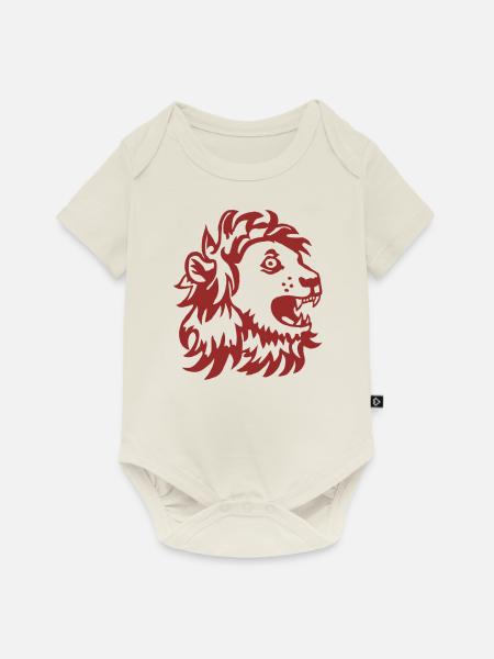 brüllender Löwe - Baby Premium Kurzarmbody - Naturweiß