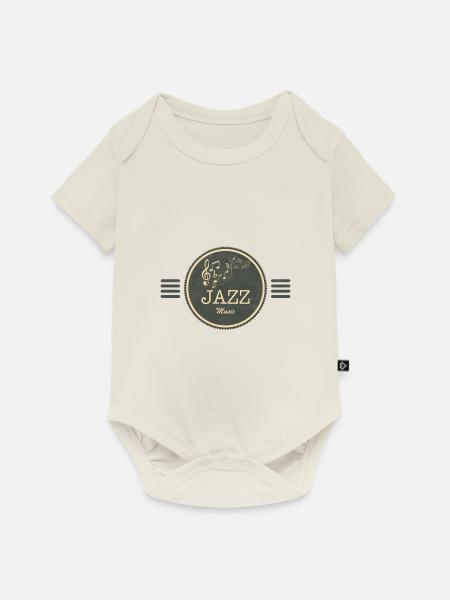 Jazz Musik - Baby Premium Kurzarmbody - Naturweiß