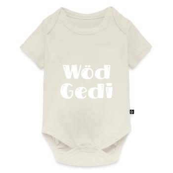 Super Gedi wöd Gedi bester Gedi Pateononkel - Baby Premium Kurzarmbody - Naturweiß - Vorne