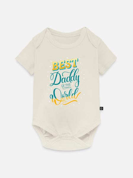 Bester Daddy - Baby Premium Kurzarmbody - Naturweiß