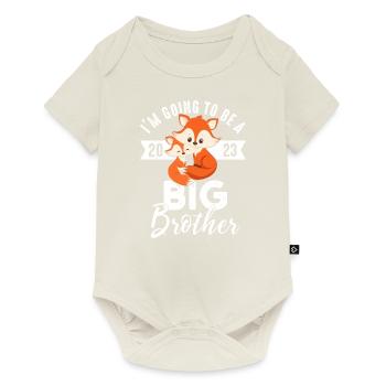 I'm going to be big brother 2023 fox baby boy - Baby Premium short-sleeve bodysuit - off white - Front
