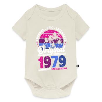 1979 Birthday Born In 1979 Retro Vintage - Baby Premium short-sleeve bodysuit - off white - Front