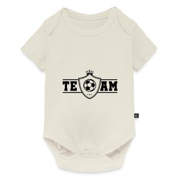 soccer coat of arms team - Baby Premium short-sleeve bodysuit - off white - Front