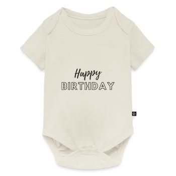 Bon anniversaire - Body à manches courtes Premium Bébé - blanc cassé - Devant