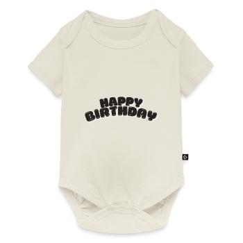 Happy Birthday - Baby Premium Kurzarmbody - Naturweiß - Vorne