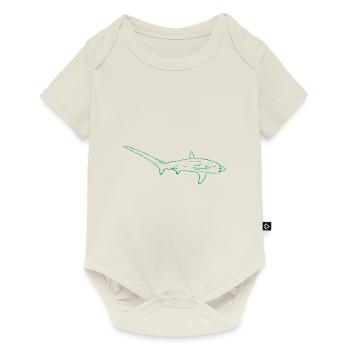 Requin - Body à manches courtes Premium Bébé - blanc cassé - Devant