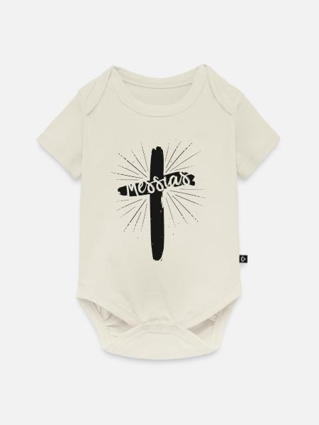 Messias - Baby Premium Kurzarmbody - Naturweiß