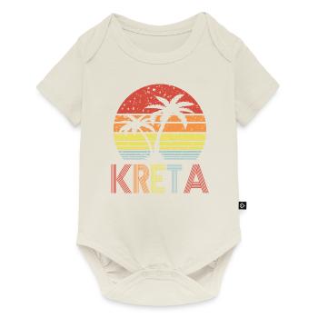 Kreta - Baby Premium Kurzarmbody - Naturweiß - Vorne