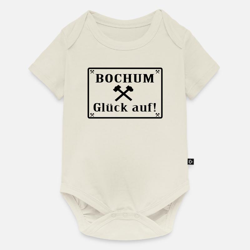 Bonne chance! Bochum - Body à manches courtes Premium Bébé - blanc cassé