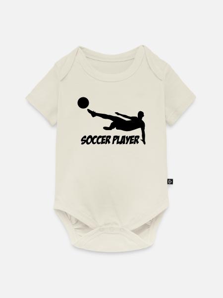 Soccer Player, - Baby Premium Kurzarmbody - Naturweiß