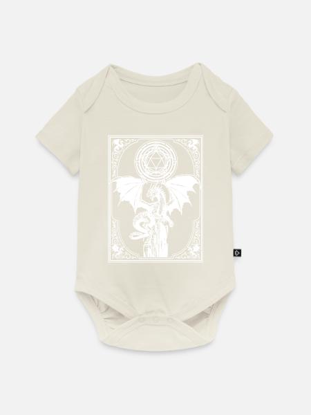 RPG Drachenwürfel - Baby Premium Kurzarmbody - Naturweiß
